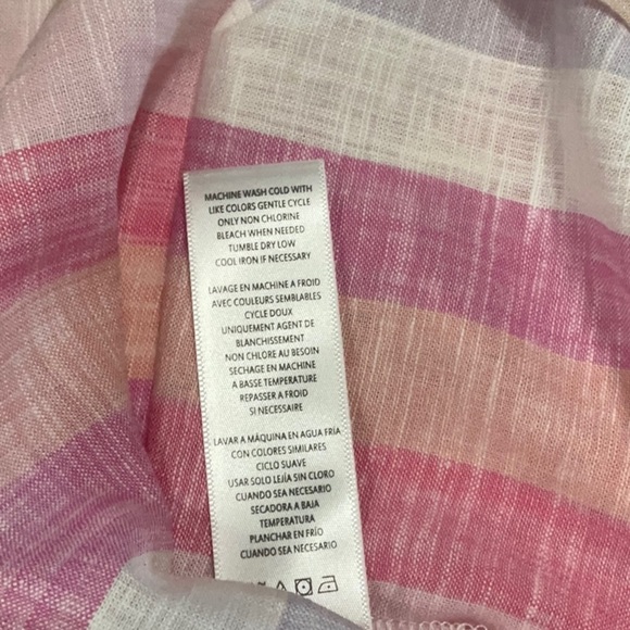 467- Splendid NWOT Pink & Purple Stripped Adjustable Straps Top, Size Medium - Picture 5 of 6